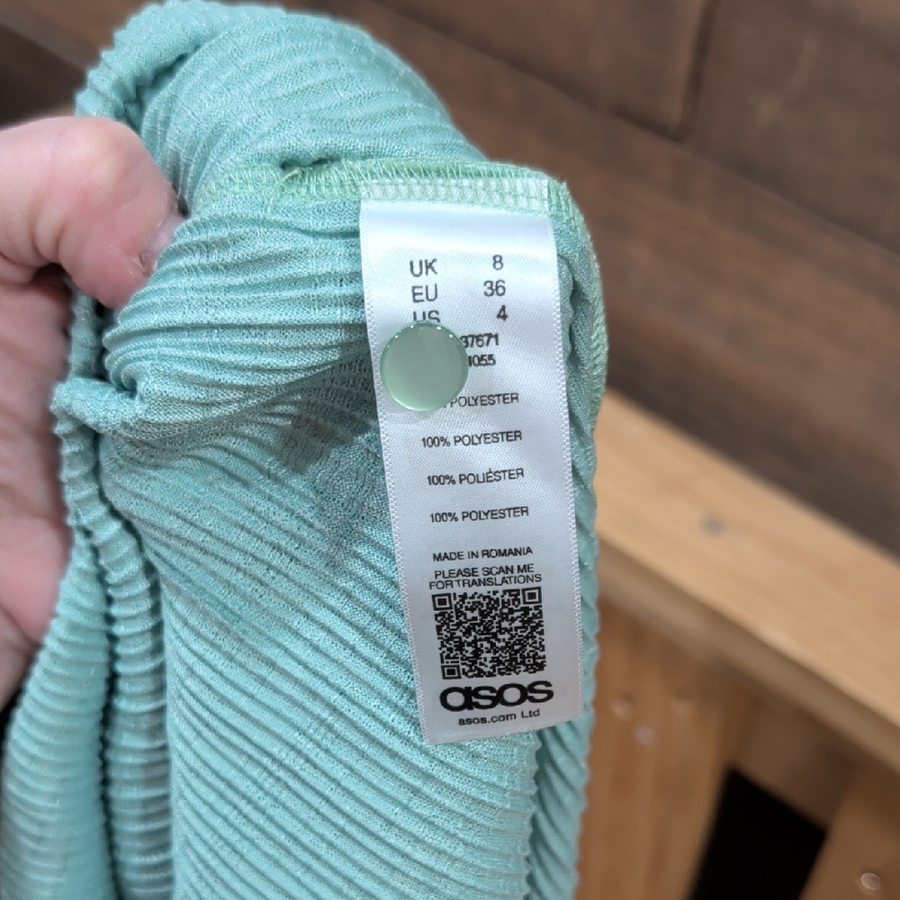 ASOS Mint Green High-Neck Maxi Dress - Picture 6 of 6